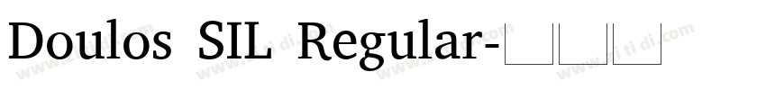 Doulos SIL Regular字体转换